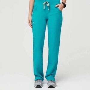 Figs Women's Teal Kade Scrub Pants Medium